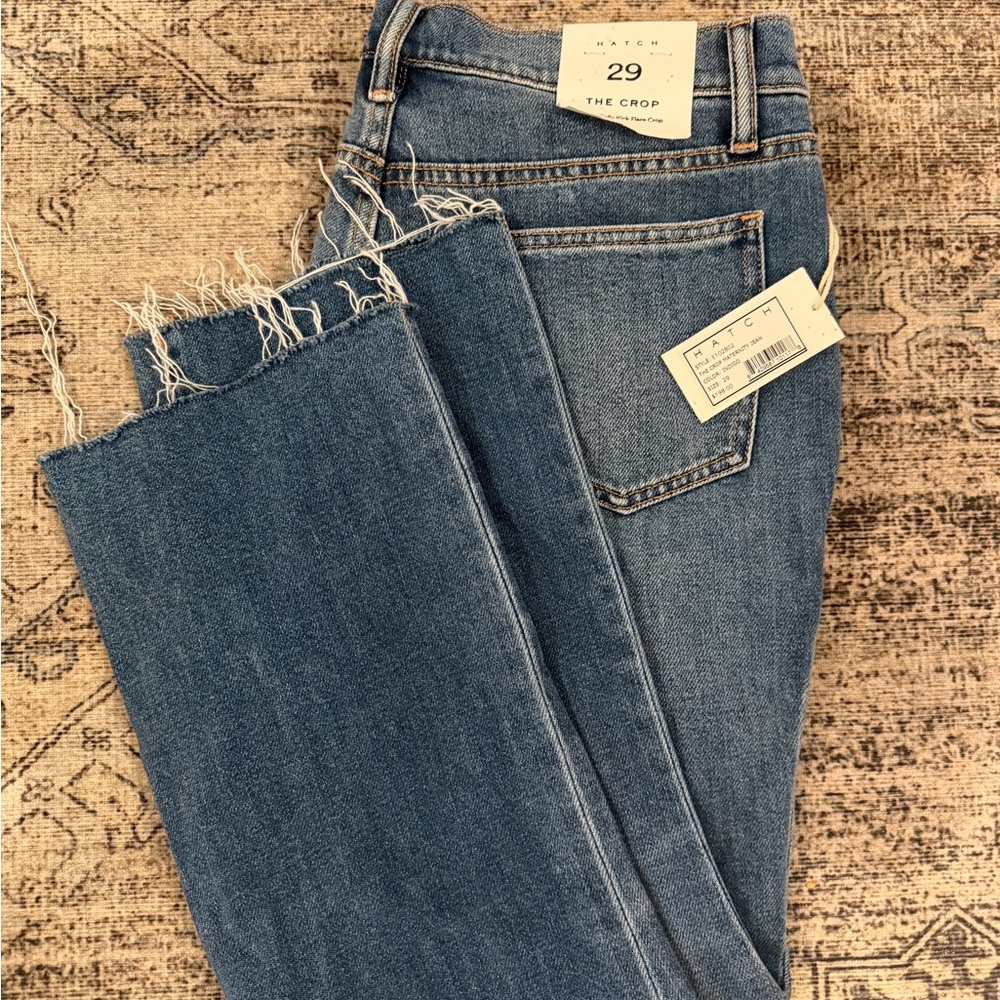 Hatch The Crop Blue Jeans